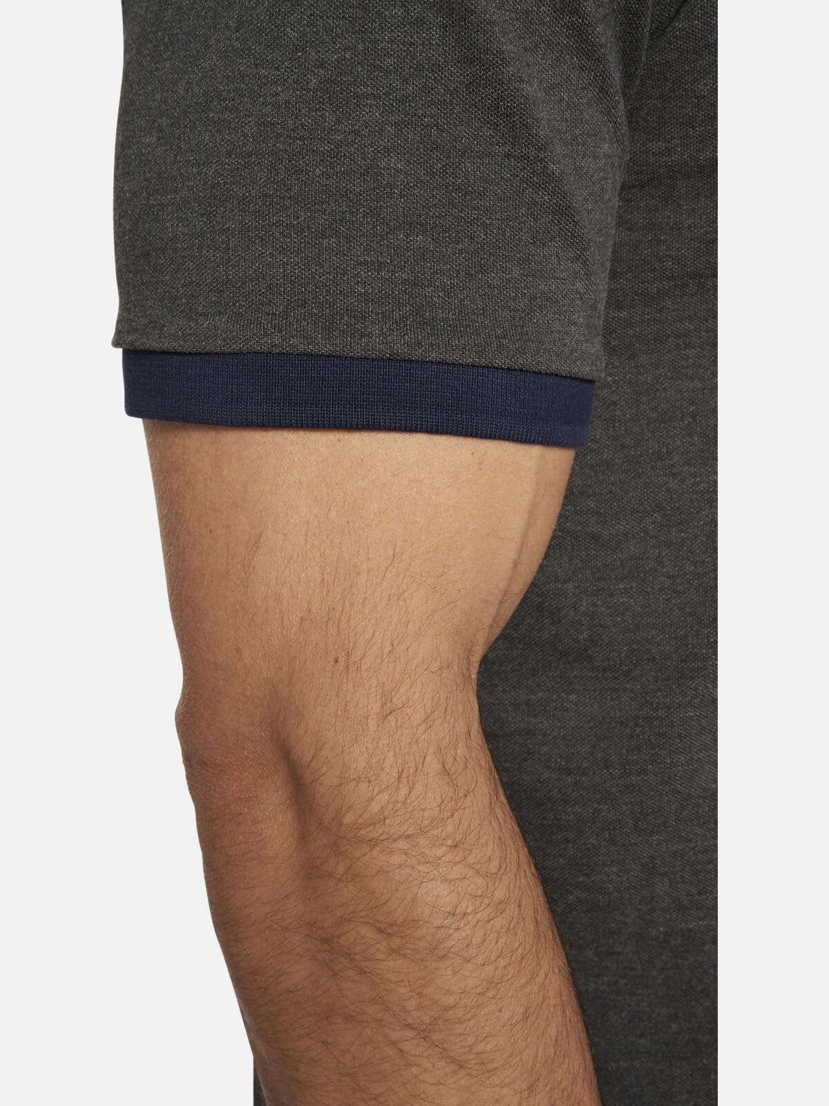 Jan Vanderstorm Herren Poloshirt Erling | kurzarm, Knopfleiste|großer Audruck | reine Baumwolle |große Größen L-7XL