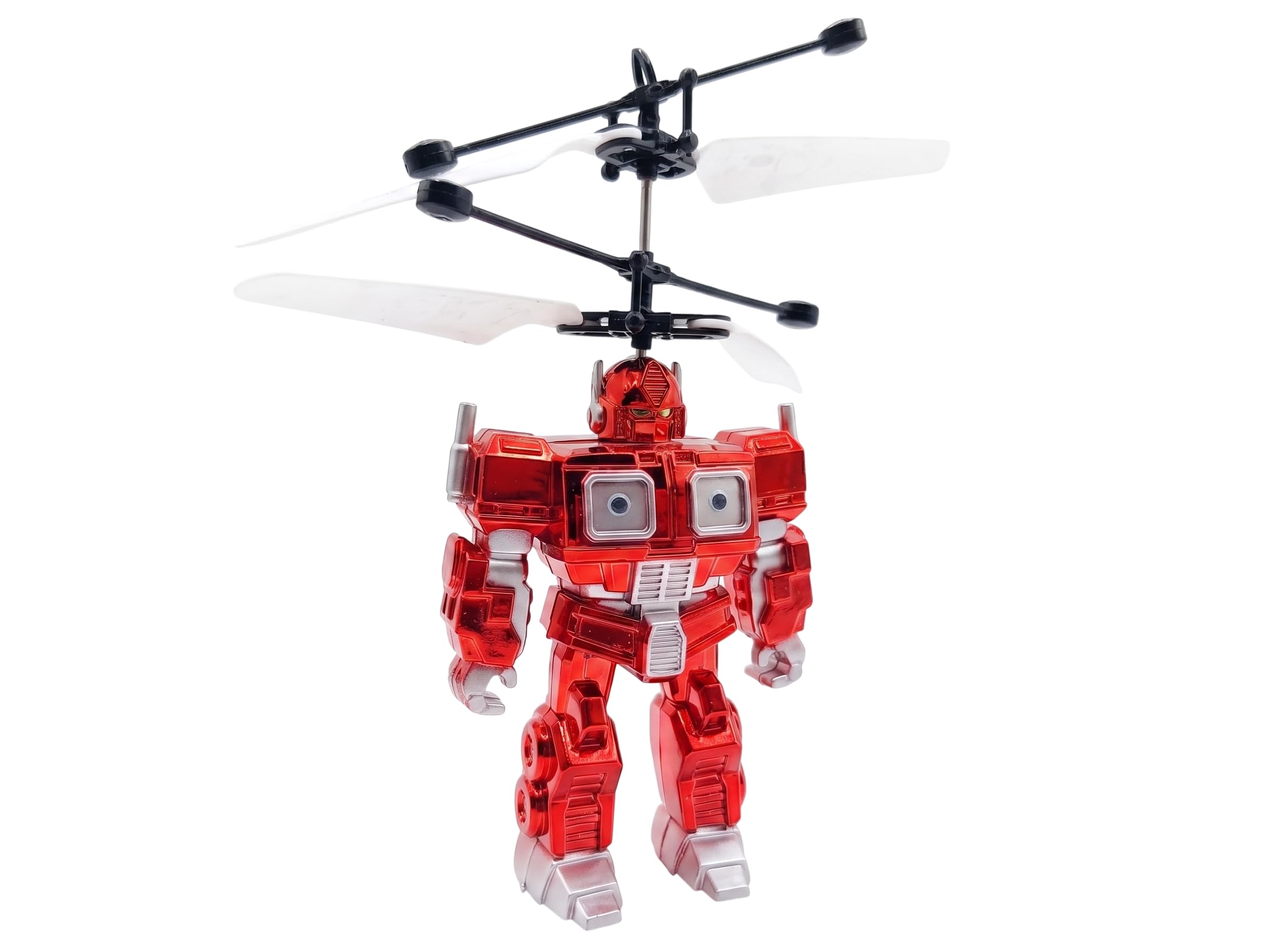 Gesture Control Flying Robot Toy | USB Rechargeable with LED Lights | Hand Sensor Flying Toy for Boys and Girls | | 6+ Years (Red-1)-image-17