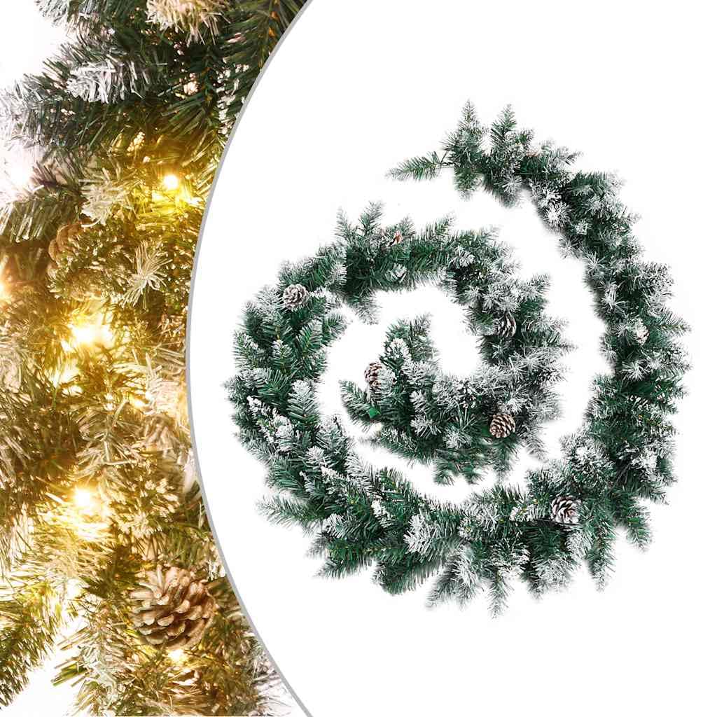 Guirnalda de Navidad con luces LED verde 5,2 m PVC resistente a la intemperie con 75 LED y 8 efectos de luz para ventana, jardín, balcón, terraza, interior, exterior, electricidad, decoración