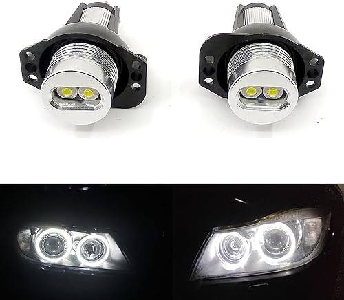 Xinctai Bombilla LED con anillo de halo de ojos de ángel compatible con BMW E90 E91 pre-Facelift, Pre-LCI 325i, 328i, 328xi, 330i, 330xi, 335i,