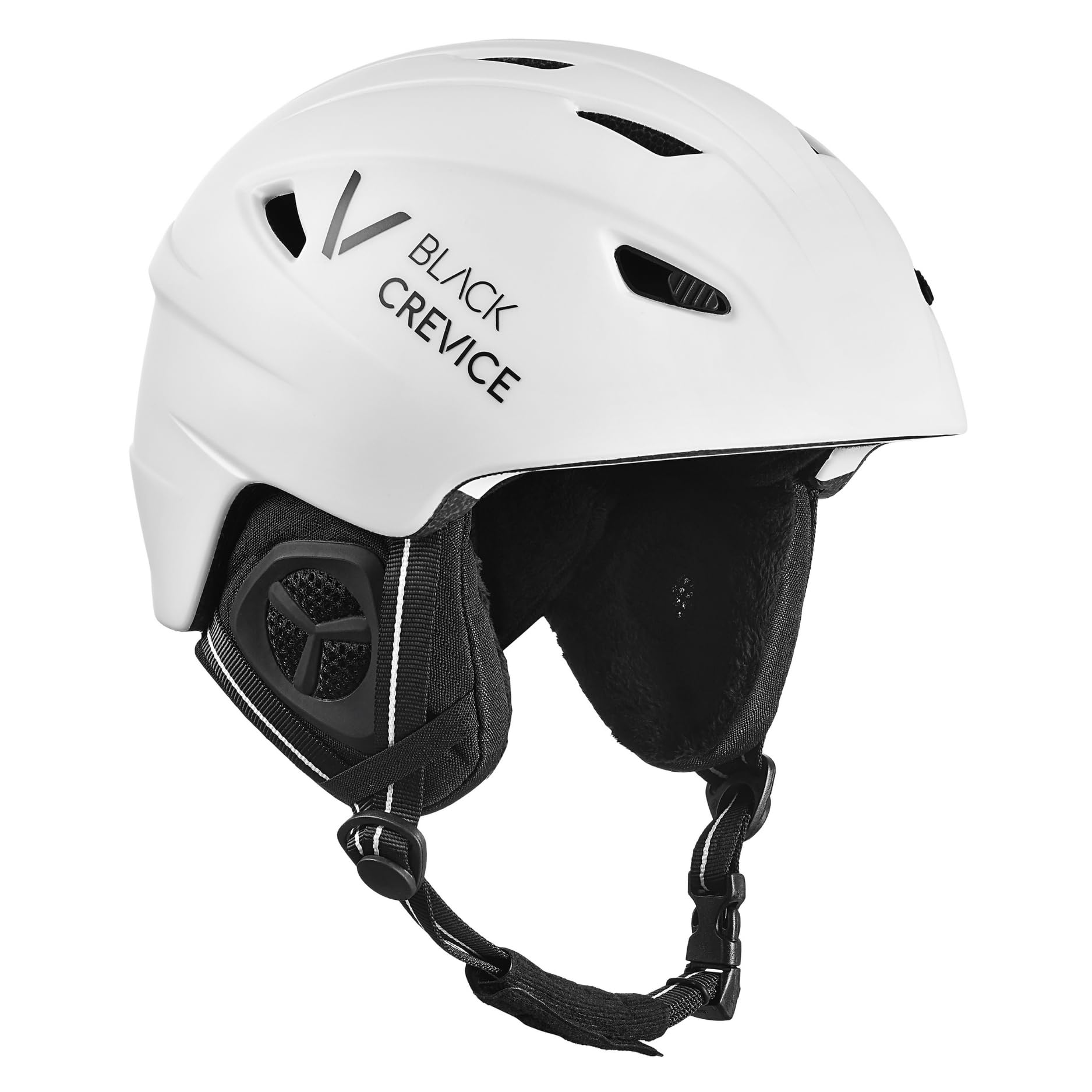 BLACK CREVICE Skihelm Streif I Stoßfester Skihelm in sportlichem Design I Skihelm Herren & Damen I Snowboard-Helm I Atmungsaktiver Ski-Helm I Größenverstellbar