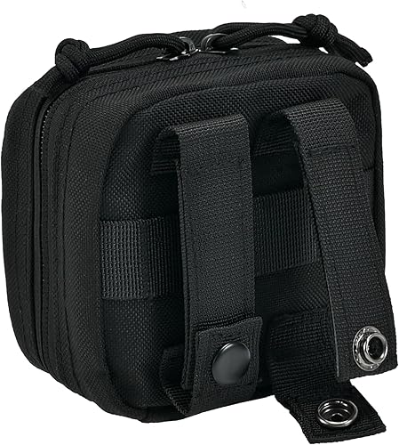Miniatura 3 de EDC Small Tactical Molle Pouch, Micro Utility Pouch,Removable Clear ID Pocket Mini Knife Compass Flashlight Card Storage Bag Belt Outdoor Hiking