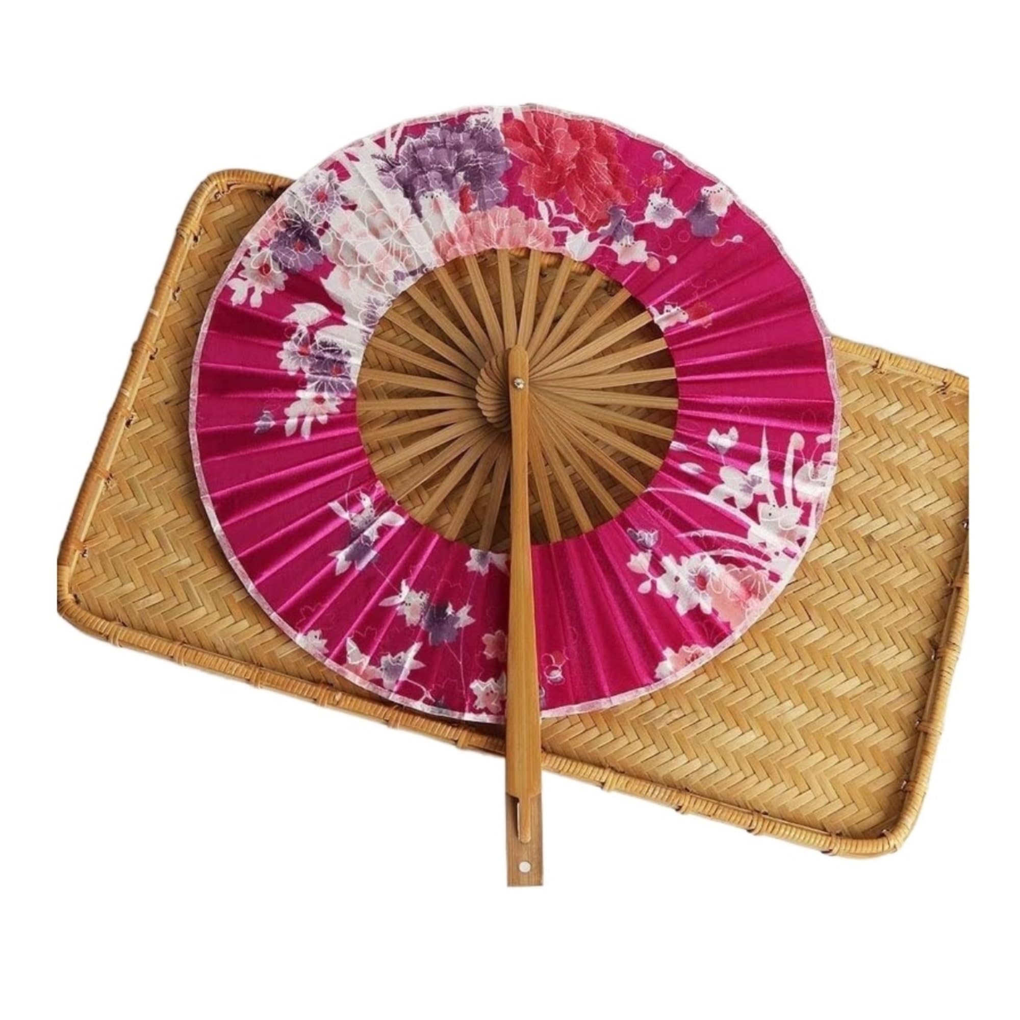METTEOR Folding Fans Hand Fan Flower Pocket Round Circle Party Decor Gifts Wedding Held Decorative
