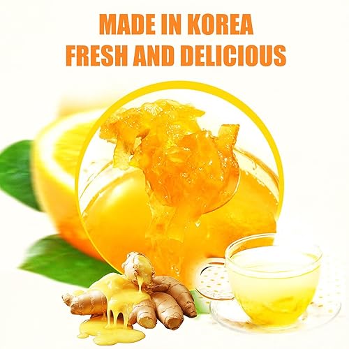 Miniatura 5 de Apexy Auténtico té coreano de miel y cítricos con jengibre, té de cítrico, solo tienes que añadir agua caliente, mermelada de yuzu, yuzu para