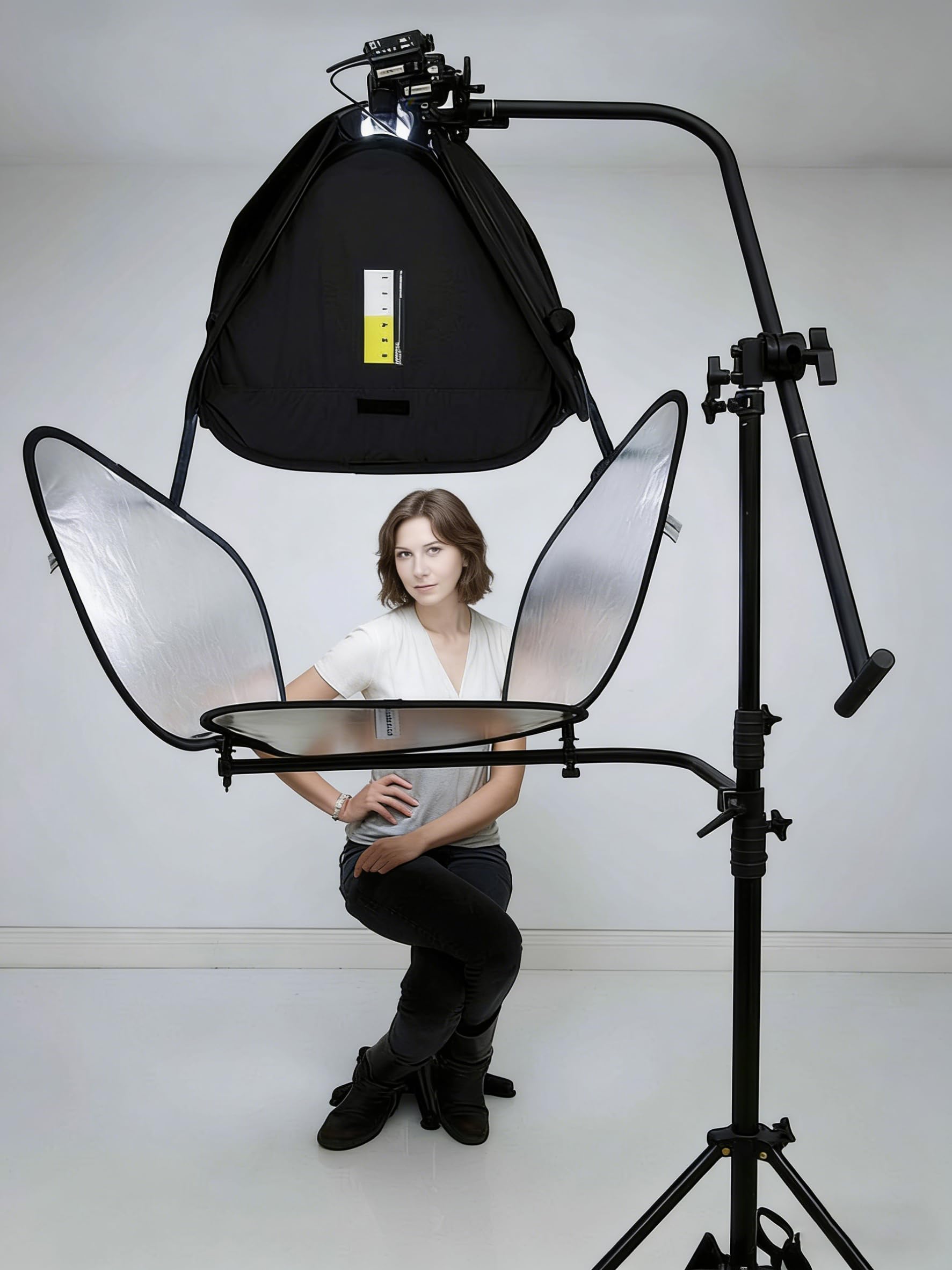 5 en 1 Reflector de Luz para Fotografía, 100x150cm Reflector Fotográfico, Difusor Ovalado Portátil Plegable con Bolsa de Transporte, para Retrato Estudio Fotográfico e Iluminación Exterior