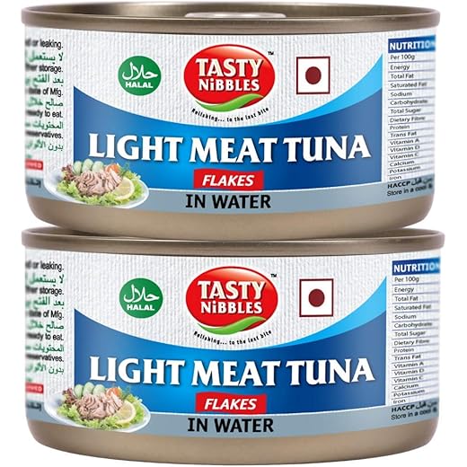 Nibbles Light Tuna Flakes - 185g x 2 185 g