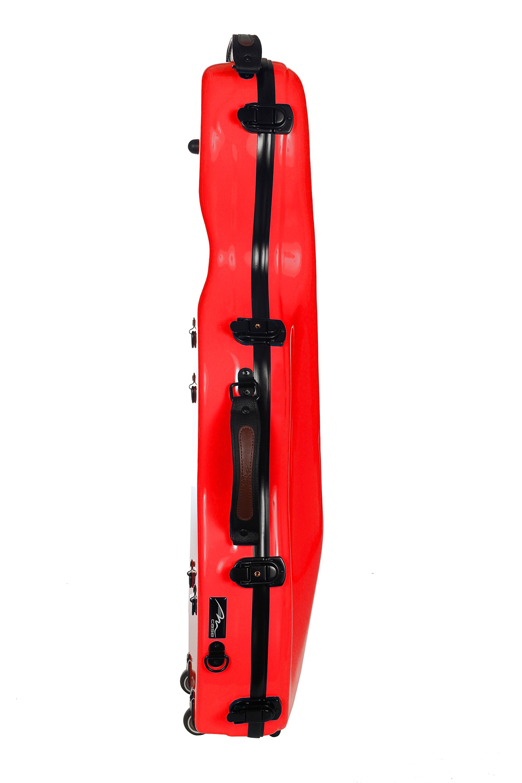 M-Case Custodia per Viola Fiberglass 38-43 Ultra Light rosso borsa musicale