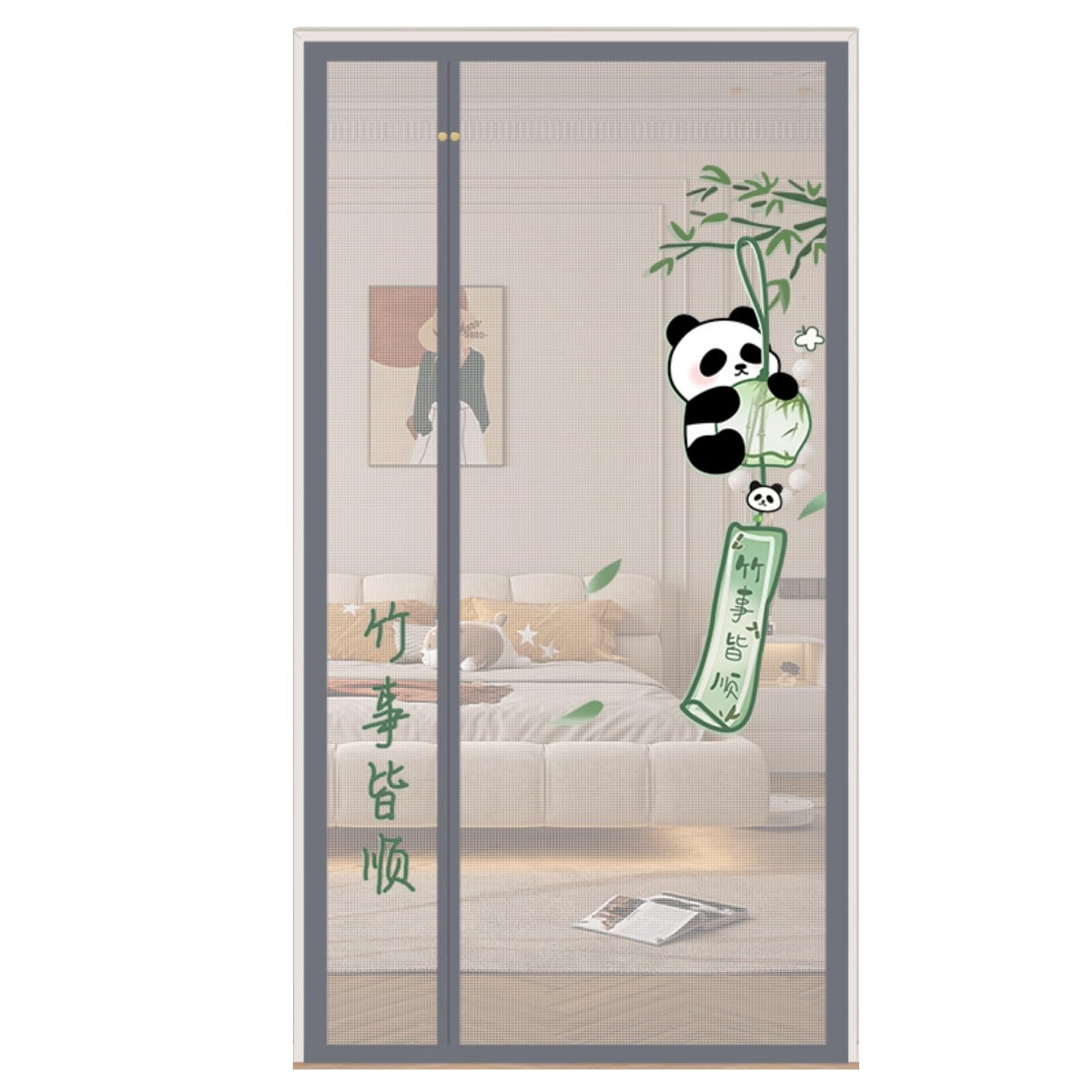 Porte moustiquaire magnétique Panda 2 ouverture droite 95x203 cm