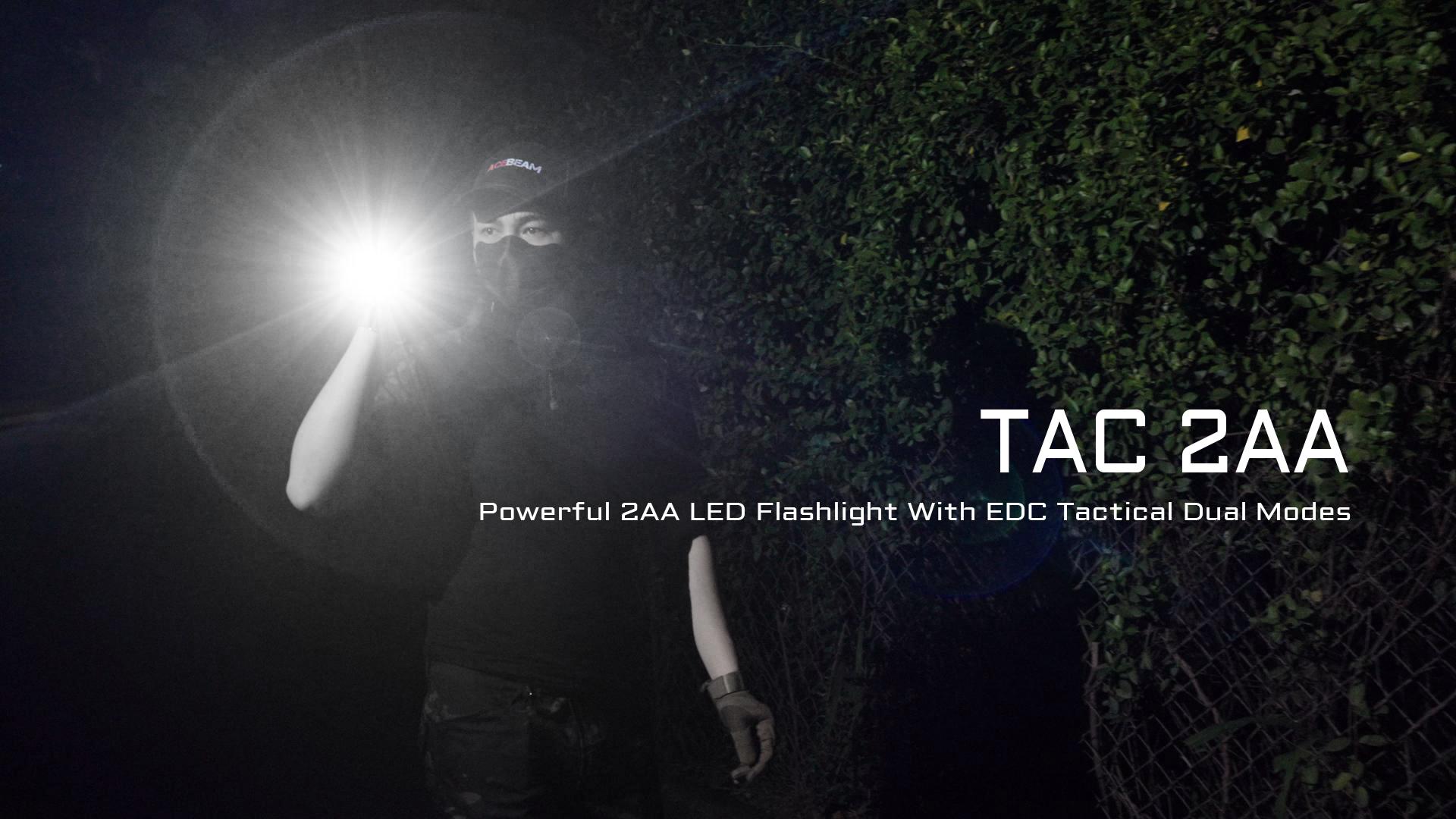 Amazon.com: ACEBEAM TAC 2AA EDC Tactical Dual Modes Flashlight