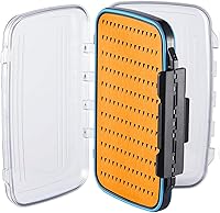Vista 13 de Gonex Cajas de pesca con mosca para cajas de jig de pesca con mosca de dos caras, caja de pesca con mosca impermeable y ligera, tapa transparente