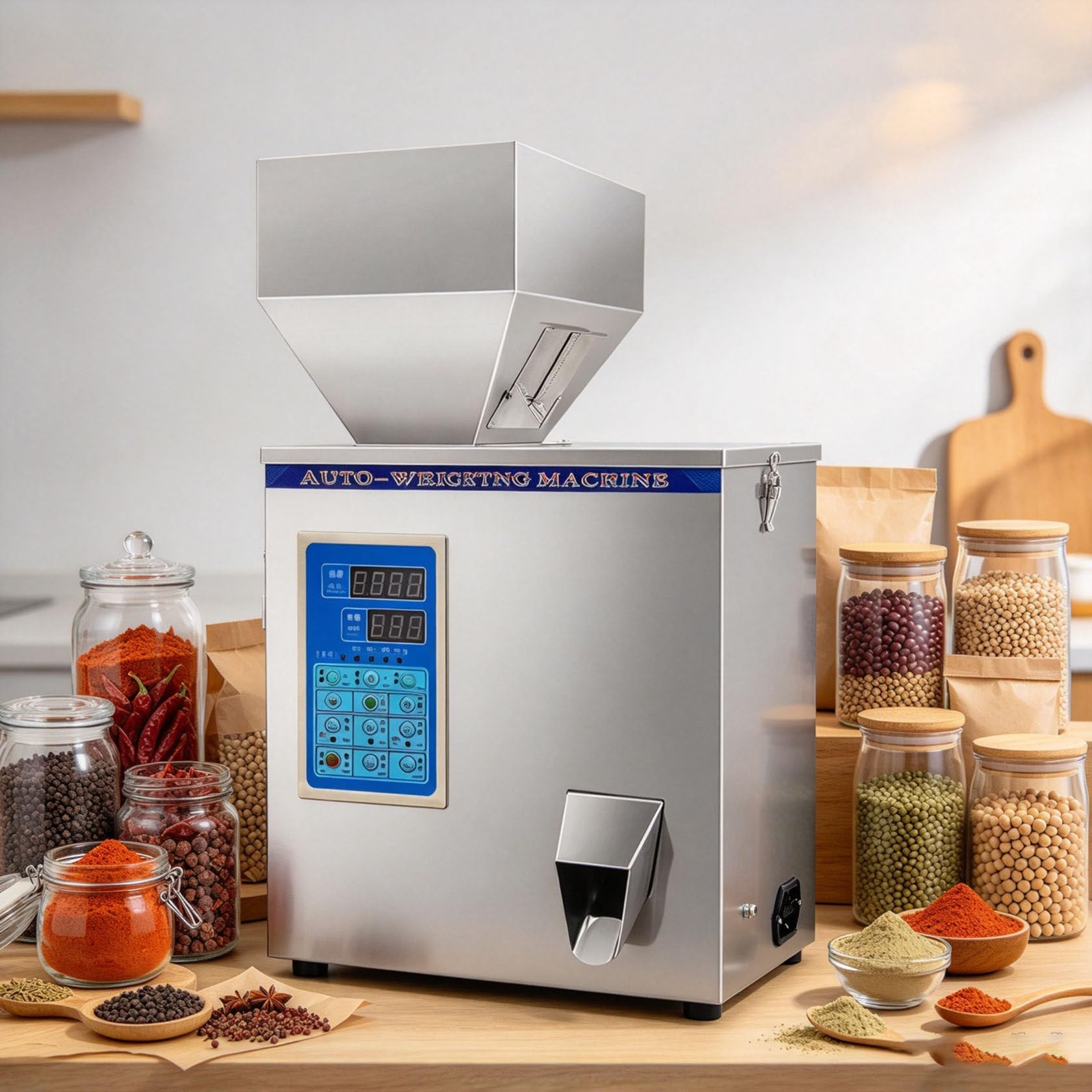 MáQuina AutomáTica De Llenado De Polvo (0-500 G) con Pesaje De PartíCulas 200g