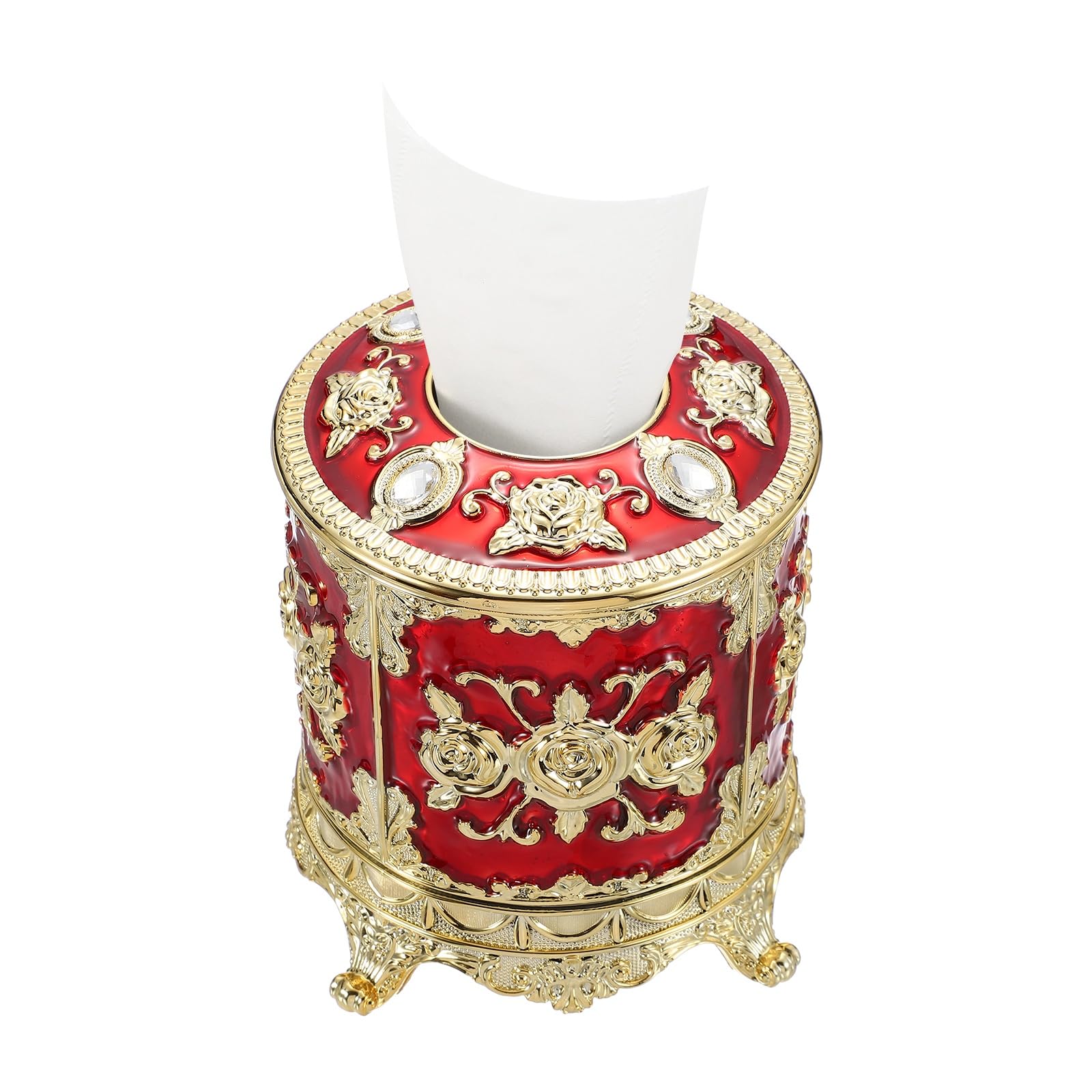 Boîte à mouchoirs rose vintage rouge pour sublimer votre coiffeuse et chambre à coucher