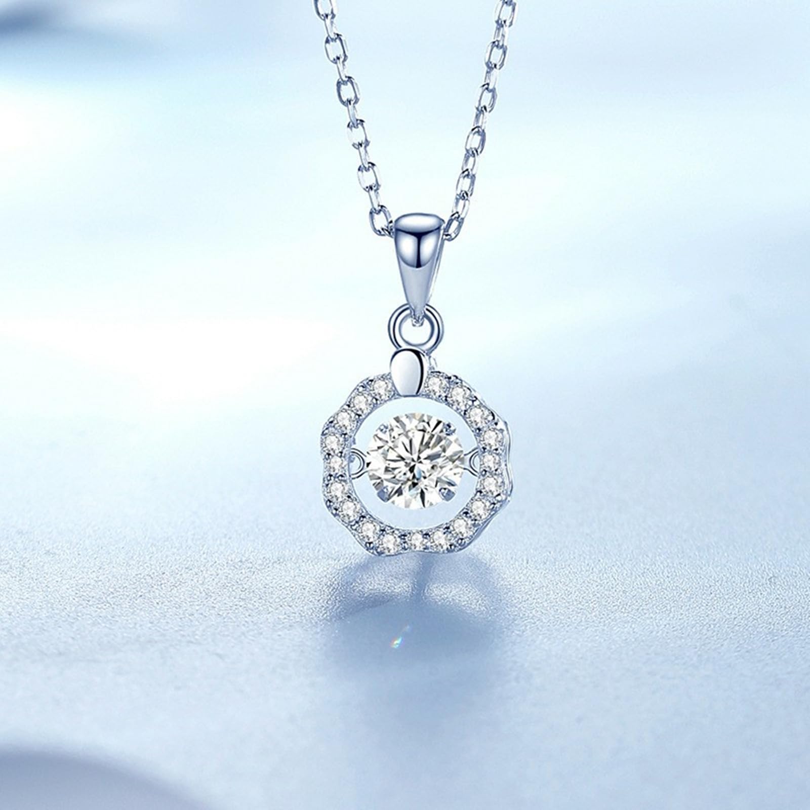 Wycian Hermosos collares para mujer, collares ajustables para mujer, borde ondulado dorado, halo de 40 + 5 cm