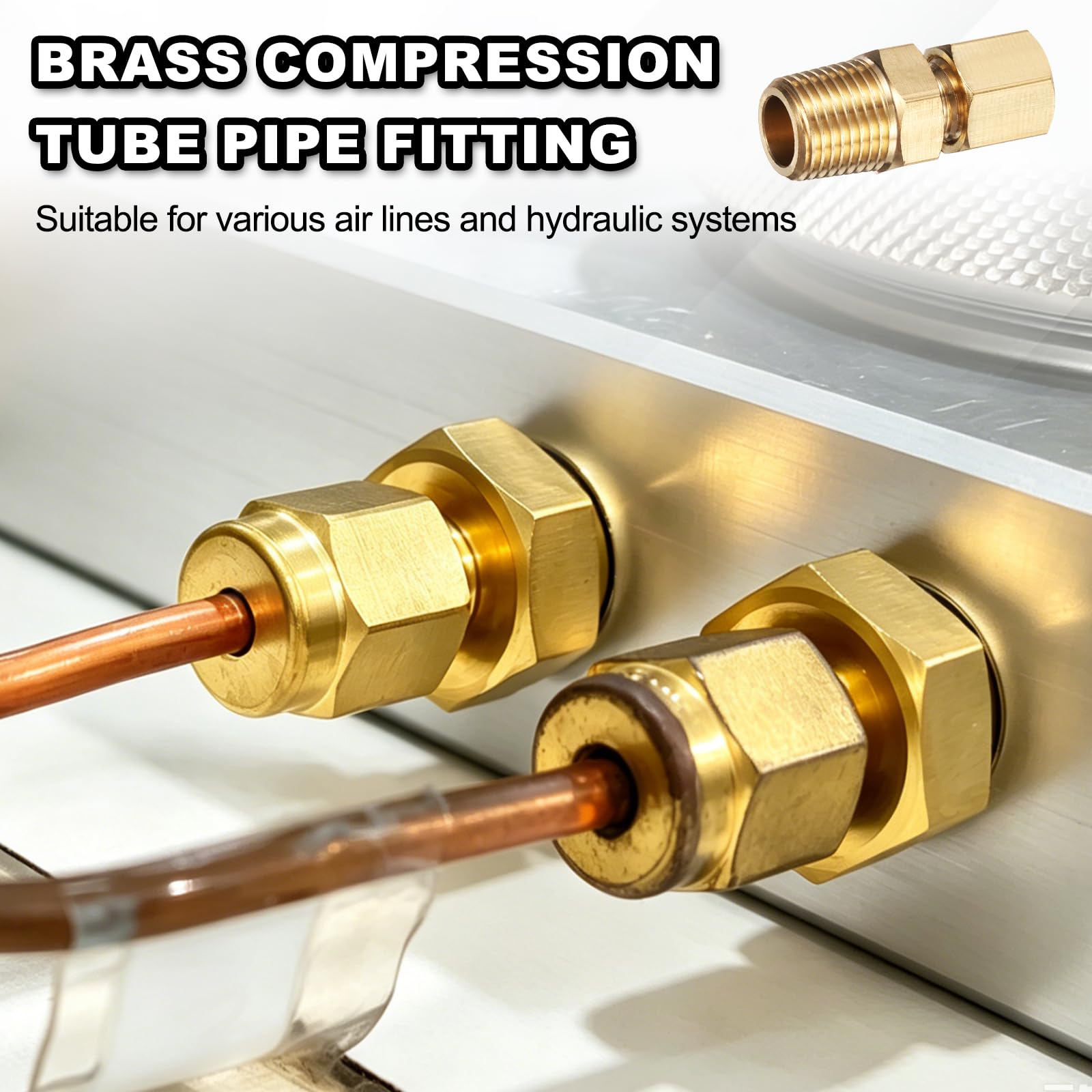 QUARKZMAN 5 Pièces Raccord de Compression Diam. Ext. 3/4" x NPT 1/2"