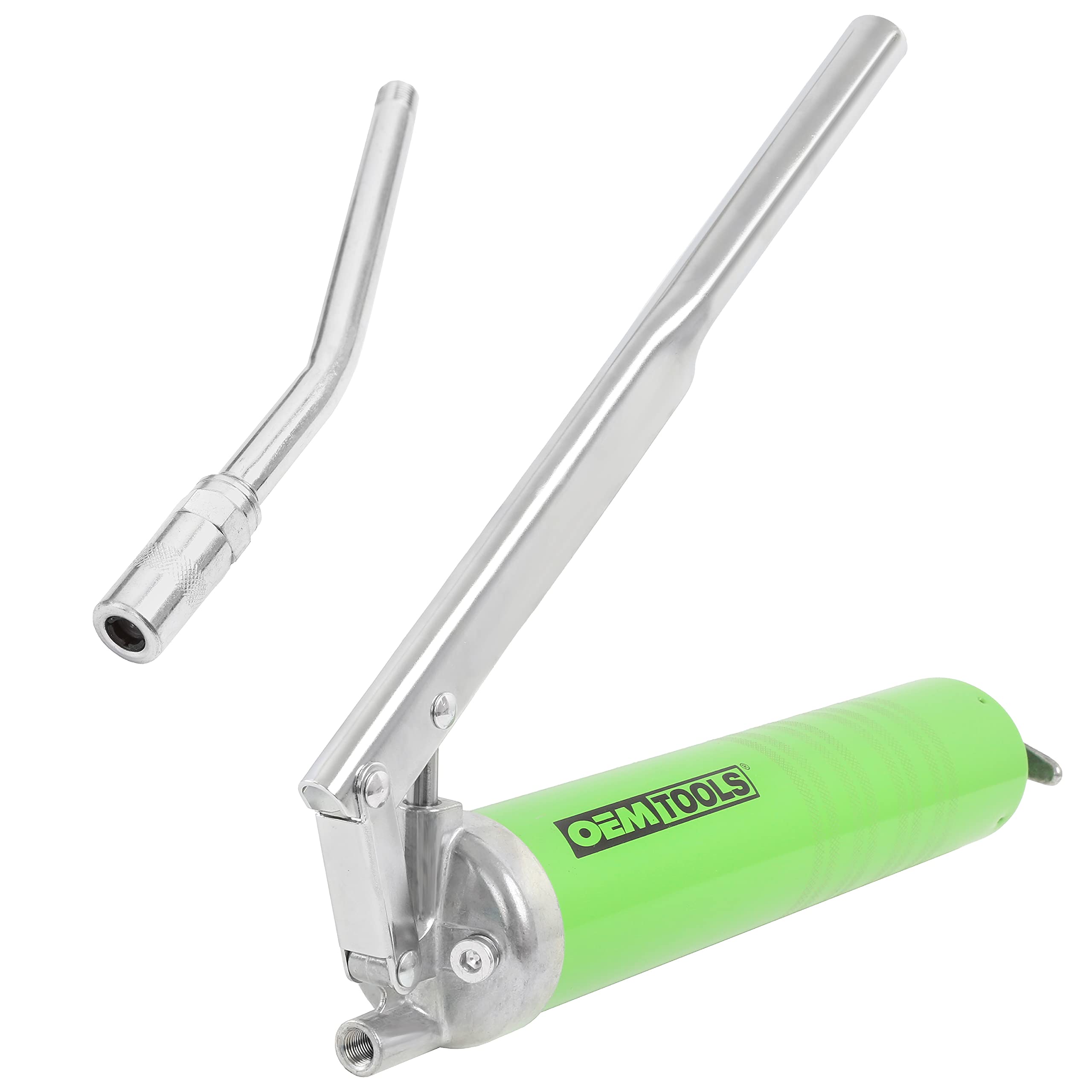 OEMTOOLS 87201 Leva Azione Ingrassatore Pistola, Ingrassatore manuale, Pistola per ingrassaggio automatica, Pistola per ingrassaggio ad alta pressione, Accoppiatore per pistola per ingrassaggio,