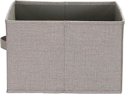Miniatura 8 de Household Essentials Cajones organizadores anchos de armario, paquete de 2 cajones de estante colgantes, lino de poliéster con marco resistente,