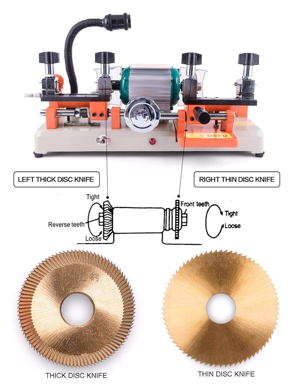 Máquina de copia multifuncional de doble cabezal, máquina de corte horizontal de llaves, herramienta de copia de llave de rueda de mano para equipos de duplicación de cerrajeros de puerta y coche