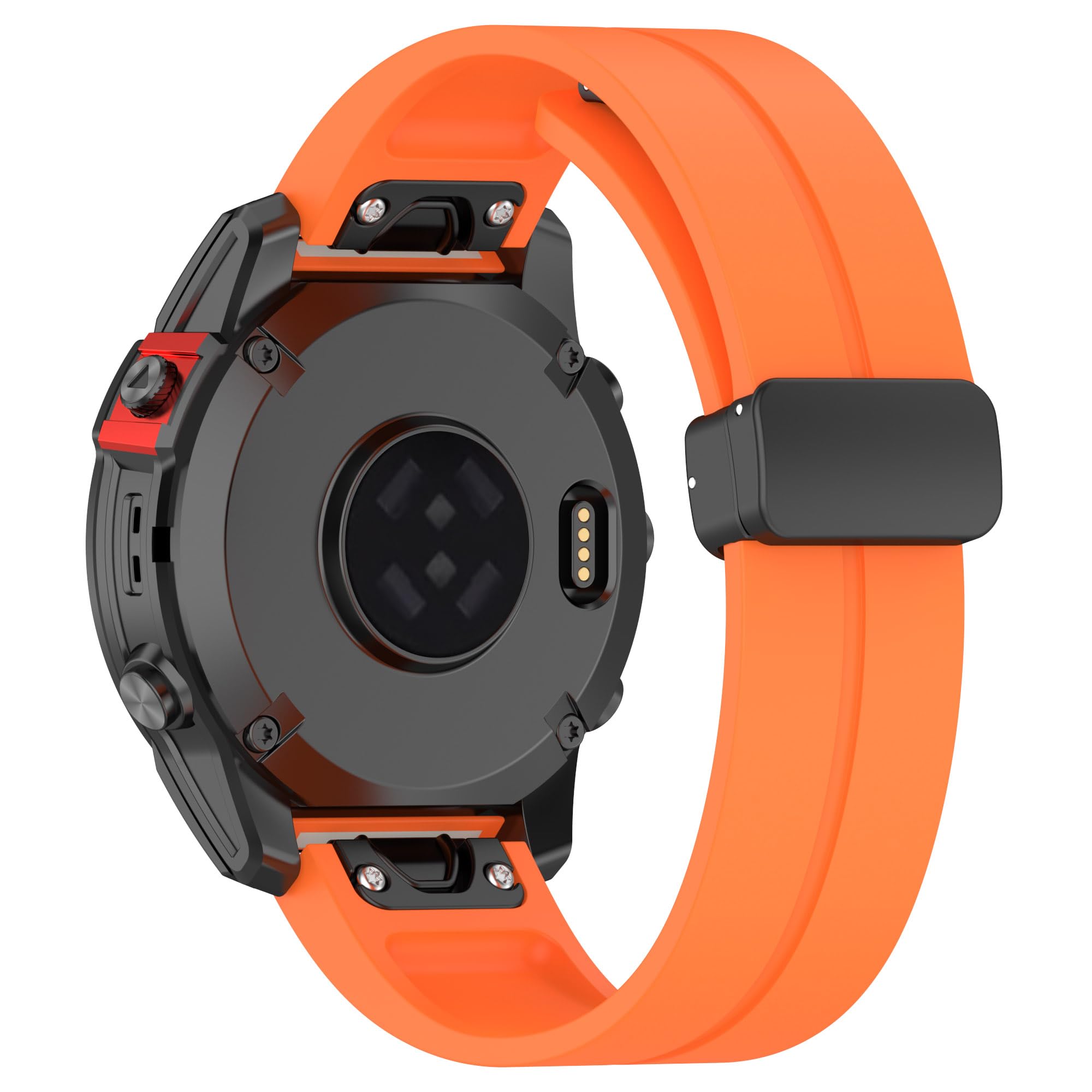 AISPORTS Compatible for Garmin Approach S70 47mm/S62/S60 Strap Silicone, 22mm Quick Fit Watch Strap Sport Wristband Magnetic Buckle Bracelet Replacement Strap for Garmin Epix Gen 2/Epix Pro Gen 2 47mm