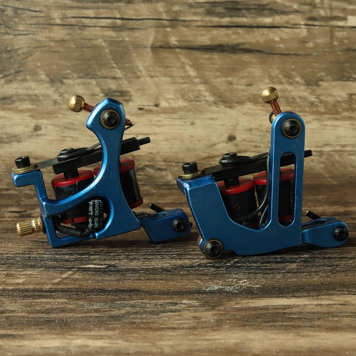 Kit de máquina de tatuaje de doble bobina: equipo de tatuaje con fuente de alimentación digital, pedal, cartuchos y estuche de transporte