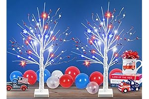 24" Lighted Patriotic Tree: an All-American Beacon
