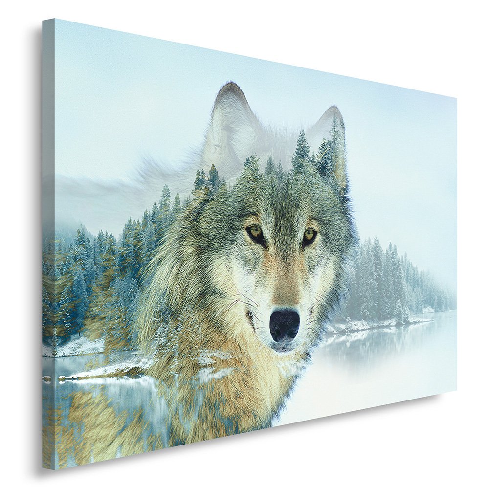 Toile loup scandinave Feeby, la solution pour habiller un mur blanc vide