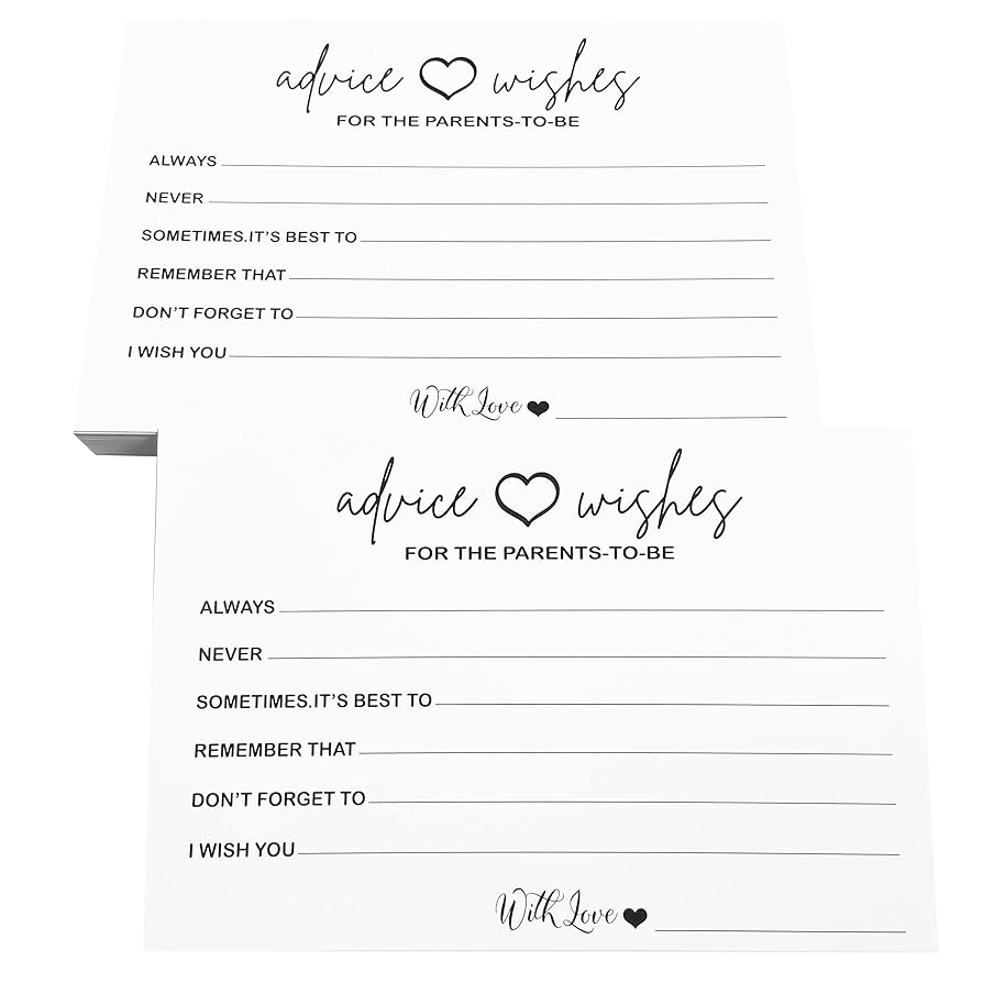 amazon-com-rxbc2011-advice-and-wishes-cards-for-the-parents-to-be-baby-shower-games-card-advice-card-for-new-mommy-and-daddy-pack-of-50-home-kitchen for Free Mommy Advice Cards Printable Amazon.com : RXBC2011 Advice and Wishes Cards for the parents to be Baby Shower Games Card Advice Card for new Mommy and Daddy Pack of 50 : Home & Kitchen for Free Mommy Advice Cards Printable