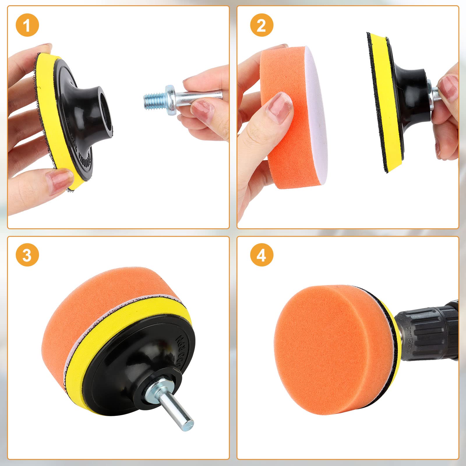 Accessori Per Lucidatura, Avvitatore A Batteria, Mola/pad/cono - Foto 3