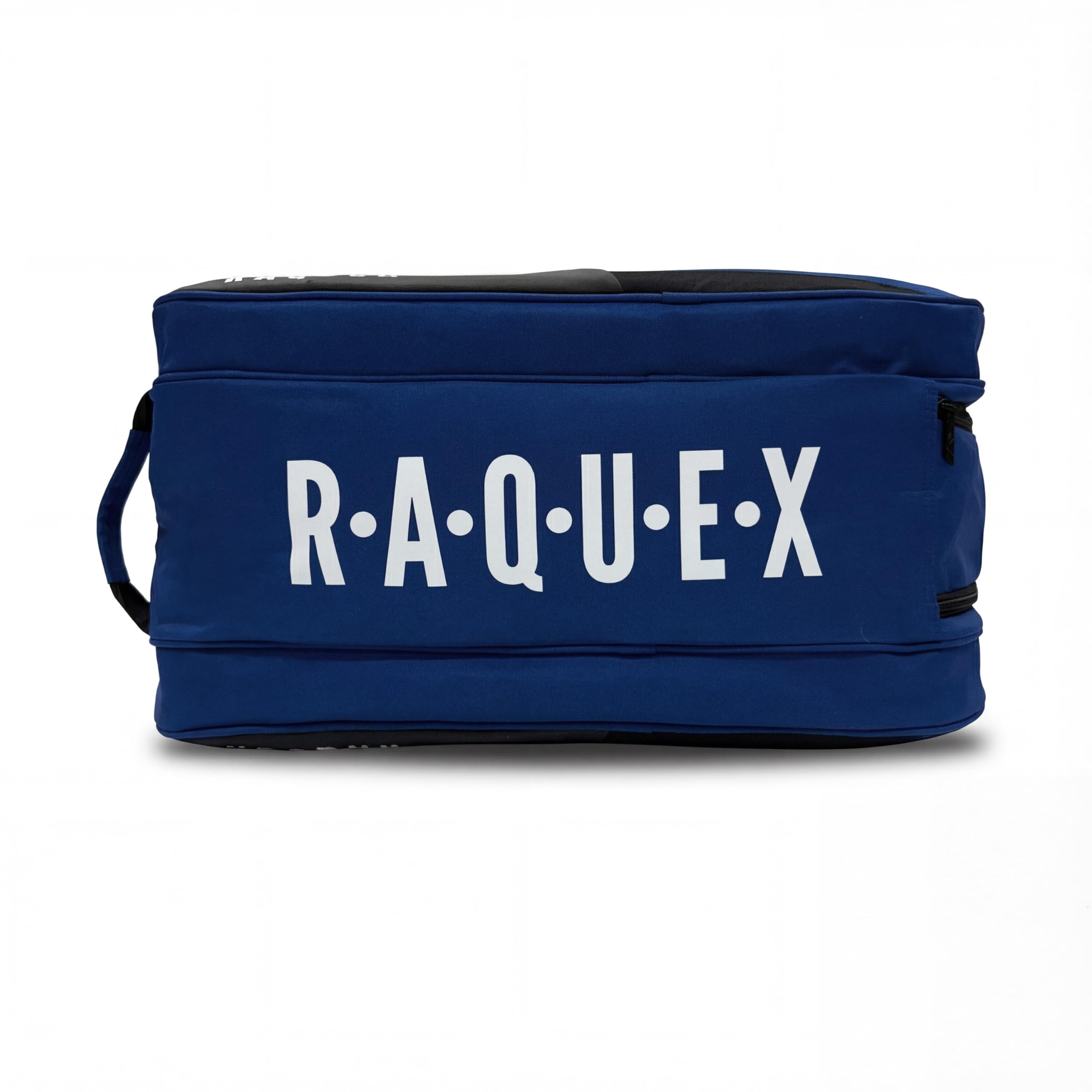 Raquex Engage 2 - Borsa per racchette da paddle (nero o blu) - Maniglia per il trasporto + doppia tracolla (stile zaino) - Fodera termica, scomparto per scarpe, scomparto centrale