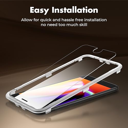 Miniatura 77 de UNBREAKcable Paquete de 3 protectores de pantalla para iPhone 12 / iPhone 12 Pro, vidrio templado doble inastillable [fácil instalación] [dureza 9H]