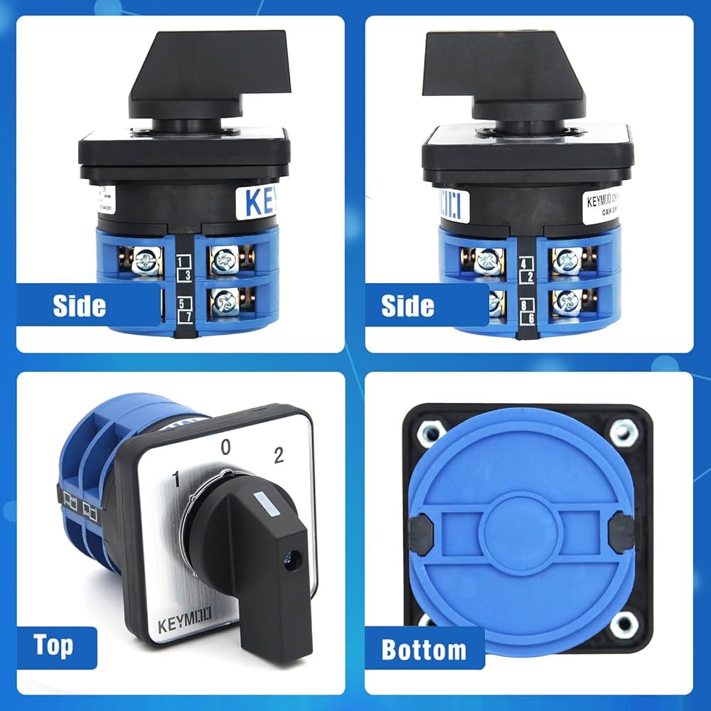 やー　328 KEYMOO 32A Rotary Changeover Switch with Box, 660V 3