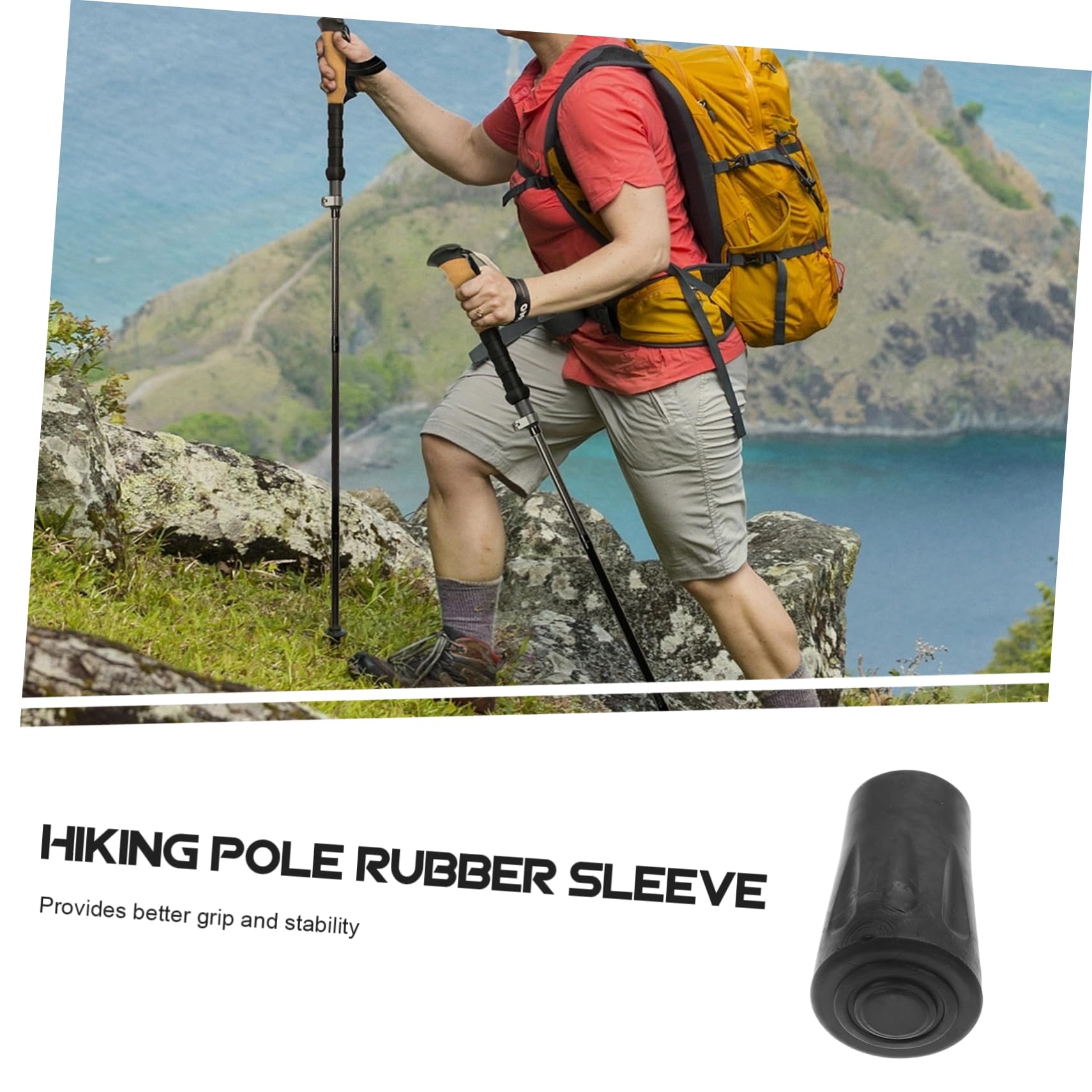 50 Pièces Embouts pour Bâtons de Randonnée Lot de Accessoires Antidérapants pour Trekking Protection Durable Compatibles Améliore Lors de Longues Randonnées