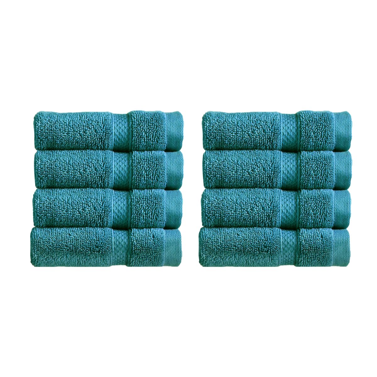 Christy Chroma Bath Towels | Set of 2 | Highly Absorbent Heavyweight 675GSM | Bold and Bright | Soft Velvety Smooth Bathroom Shower Towels | 100% Cotton | Sustainably Made | White — view 14