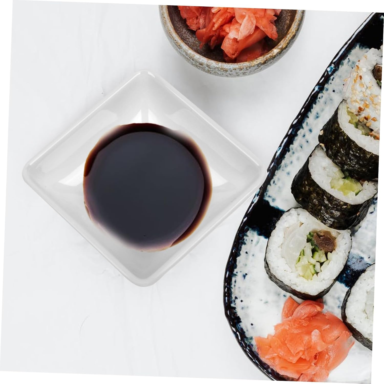 Xmas Soy Sauce Dish 4pcs Melamine Stain-resistant Stable Kitchen