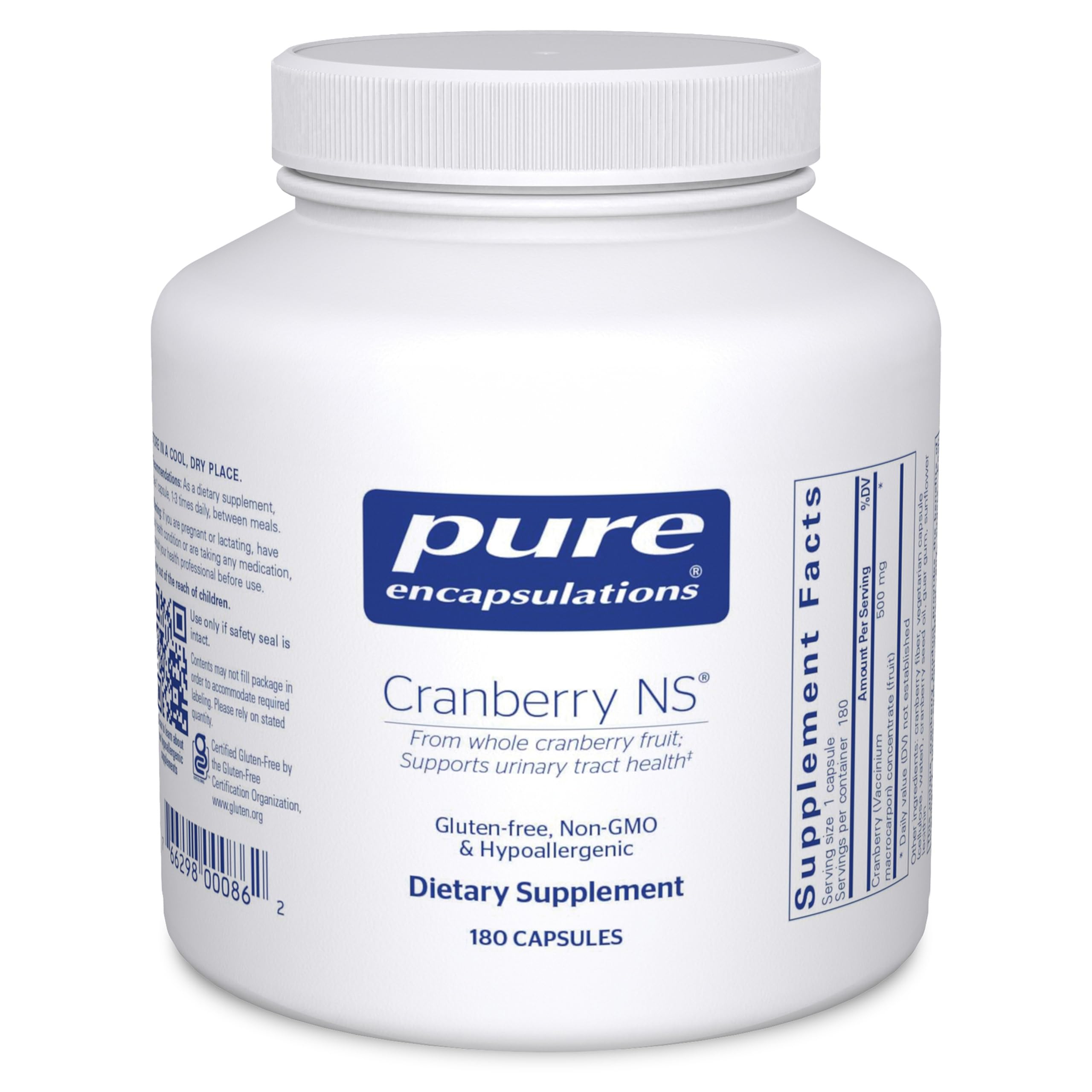 Pure Encapsulations Cranberry NS, 180 Capsules 180 Count (Pack of 1)