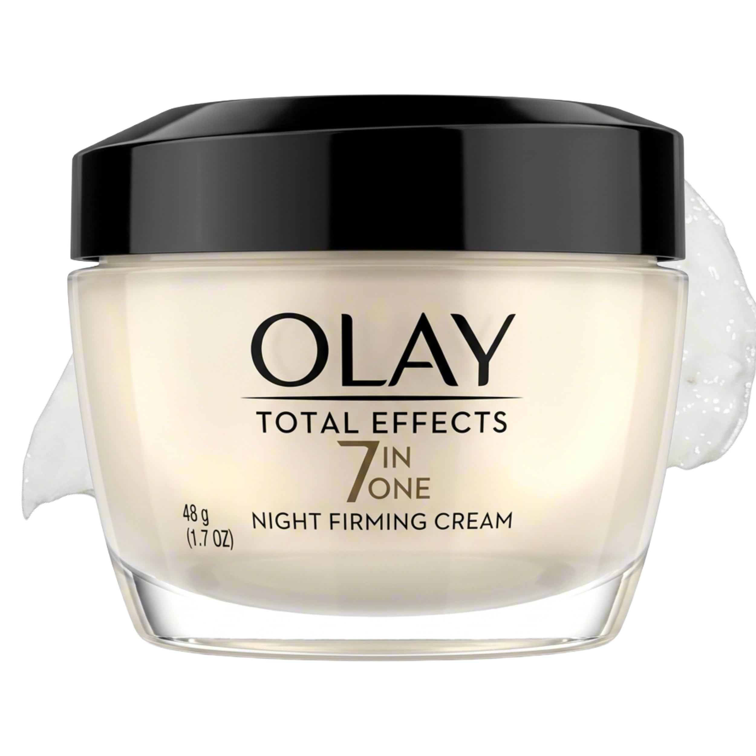 Olay Total Effects Night Firming Cream, Anti-Aging Night Face Moisturizer, 7-in-1 Benefits: Hydrates, Brightens, Visibly Evens Tone Visibly Firms & Smooths, Oil-Free Non-Greasy, 1.7 oz