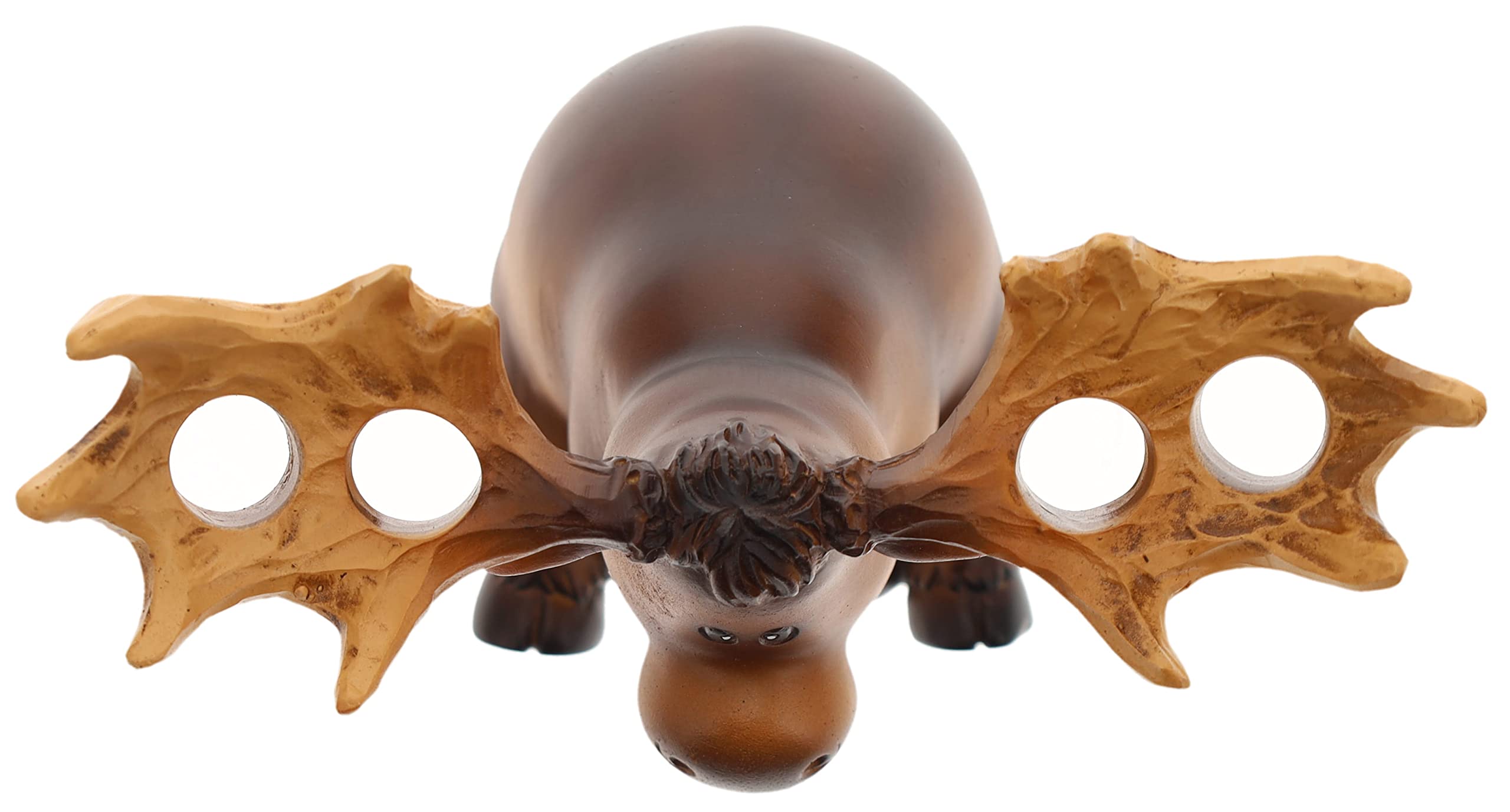 Whimsical Moose Toothbrush Holder/Organizer - Rustic Antler Lodge Cabin Bathroom Decor