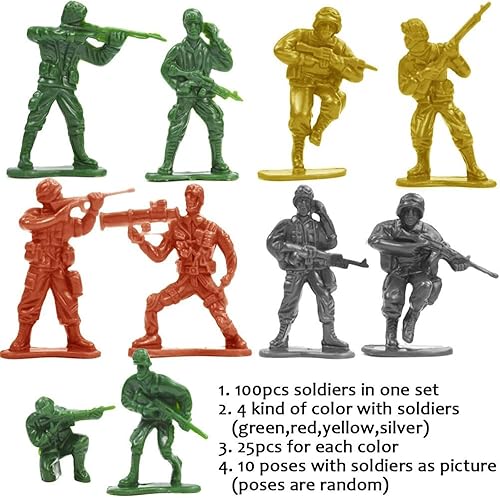 Miniatura 4 de 3 otters Juego de 250 piezas militares para hombres del ejército, figuras de acción militares y accesorios de la Segunda Guerra Mundial, juguetes