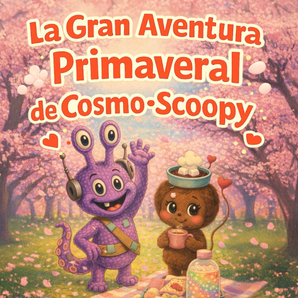 La Gran Aventura Primaveral de Cosmo-Scoopy: Una Dulce Historia de Picnic Bajo los Cerezos para Niños de 2 a 6 Años (cosmo-scoopy (edición en español))