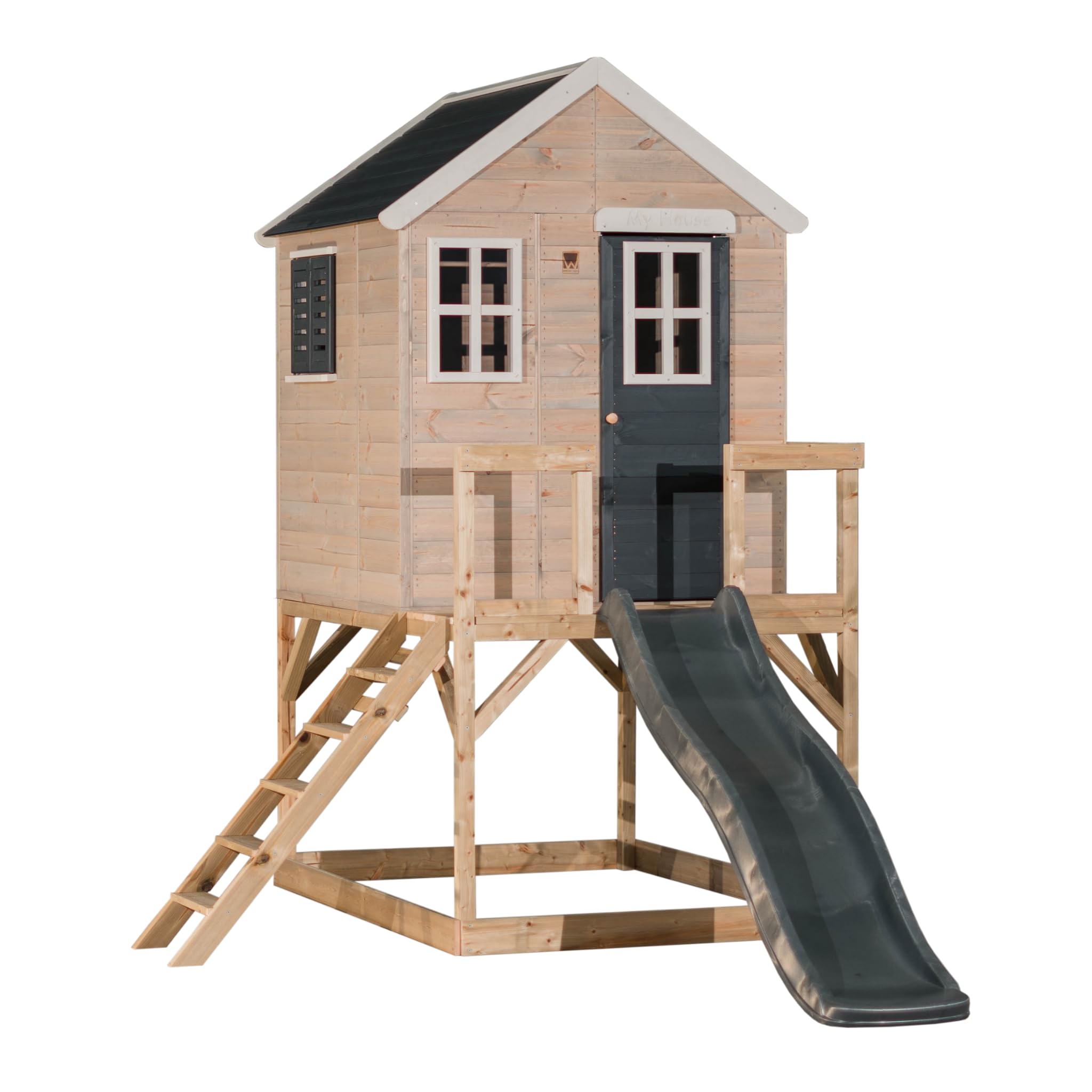 Wendi Toys M22g Outdoor Wooden Playhouse With 90 Cm Platform