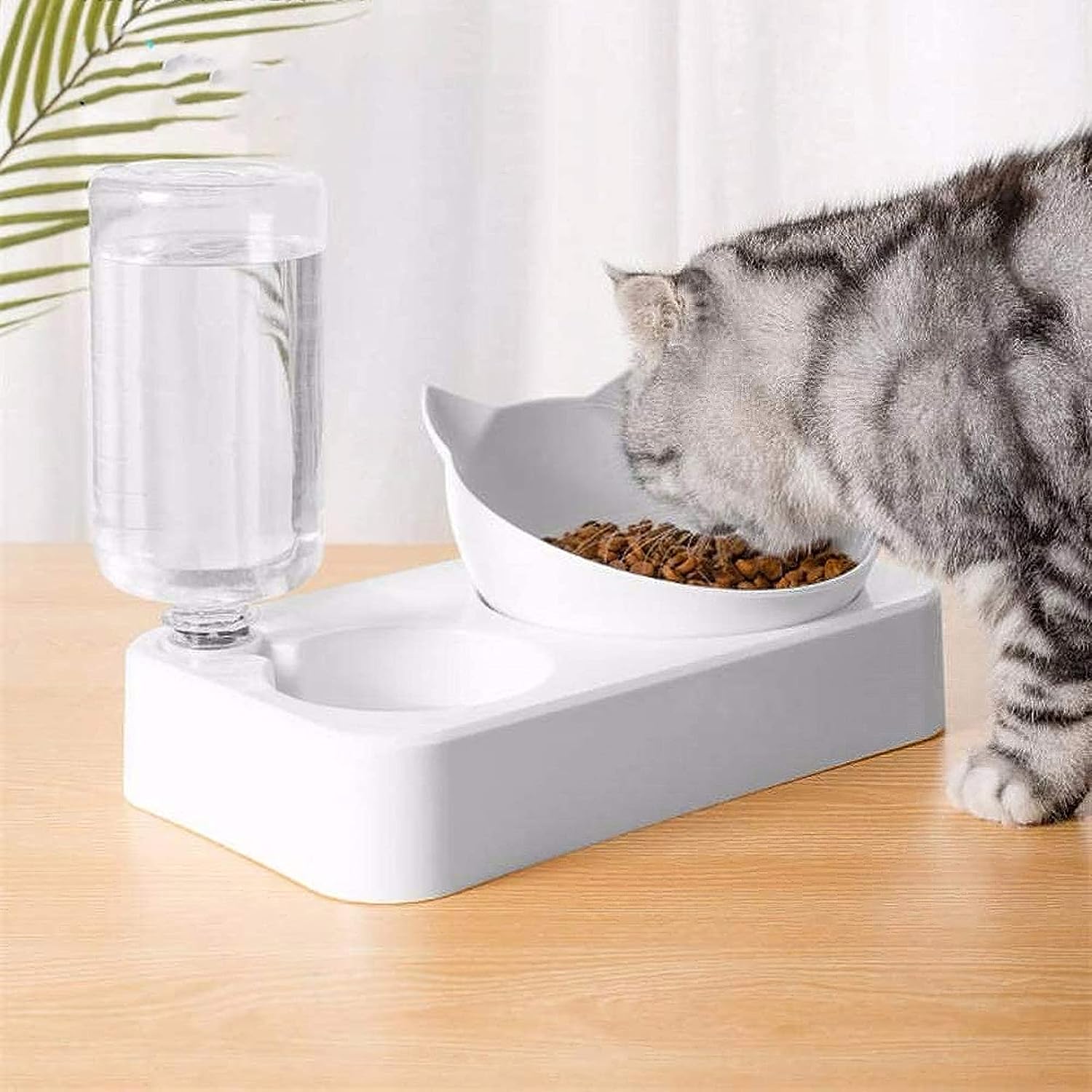 Cat Bowl Water and Food Bowl Set Detachable Cat Bowl Automatic Water