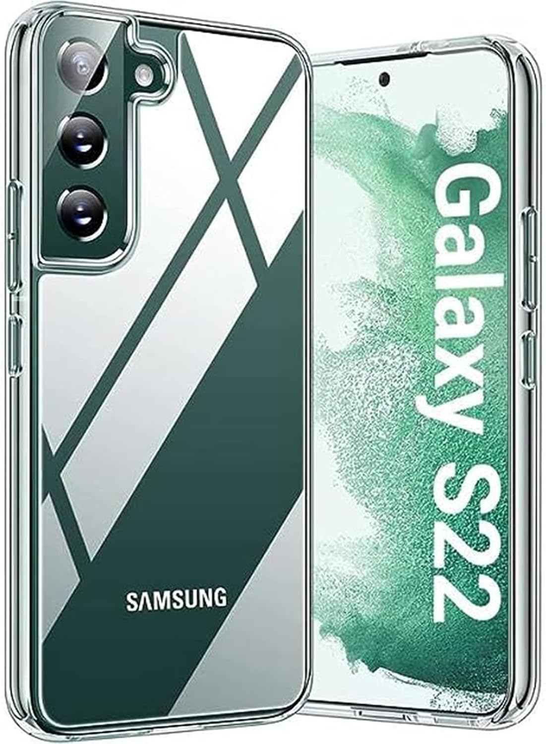 𝑻𝙊𝙍𝙍𝘼𝙎 Diamond Clear Samsung Galaxy S22 Case [Never Yellowing] [Military Grade Anti-Drop] Galaxy S22 Case, Hard PC Back & Flexible Bumper Shockproof Phone Case for Samsung S22, Crystal Clear