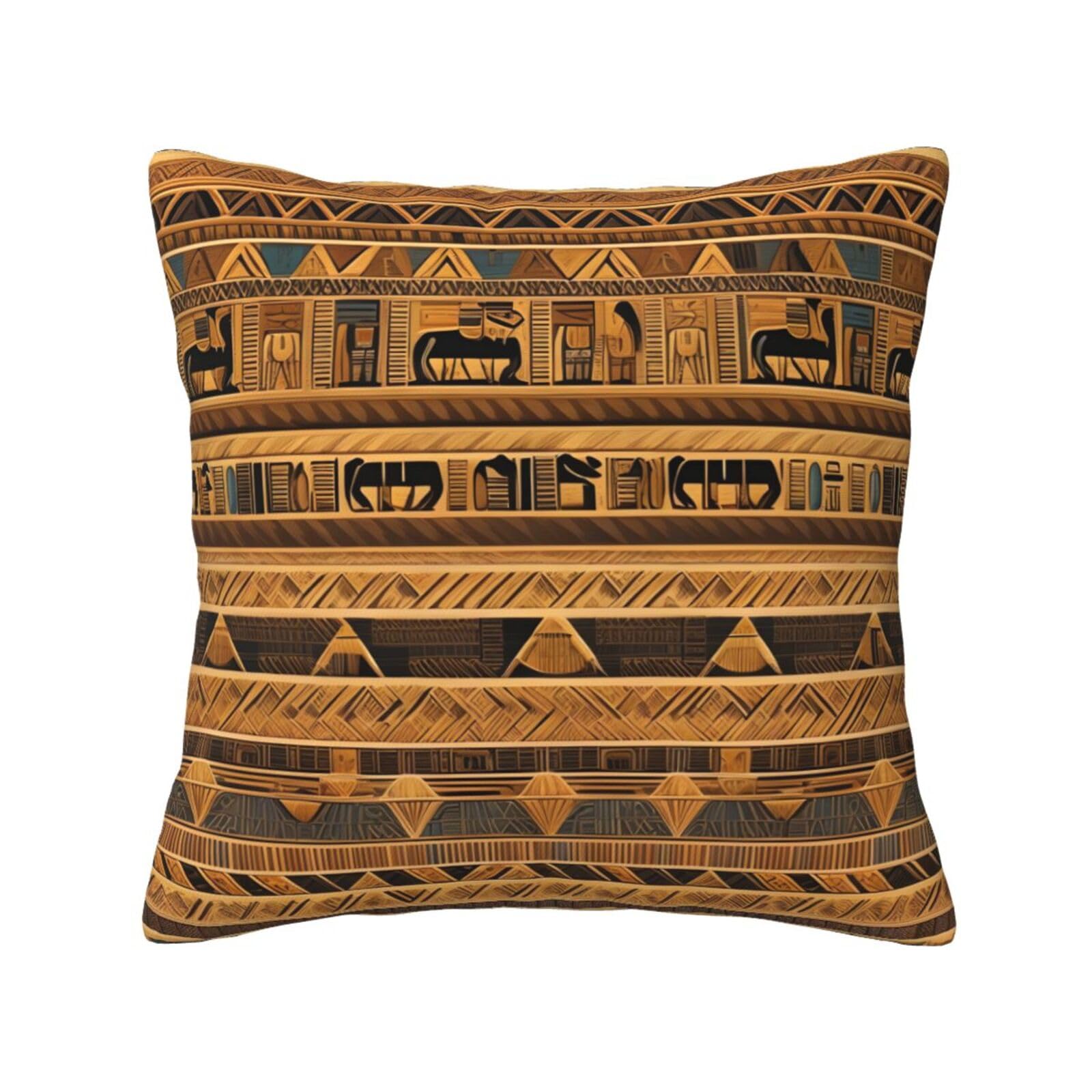 SXZVVBN Egyptian frescoesDecorative Square Sofa Cushion Covers