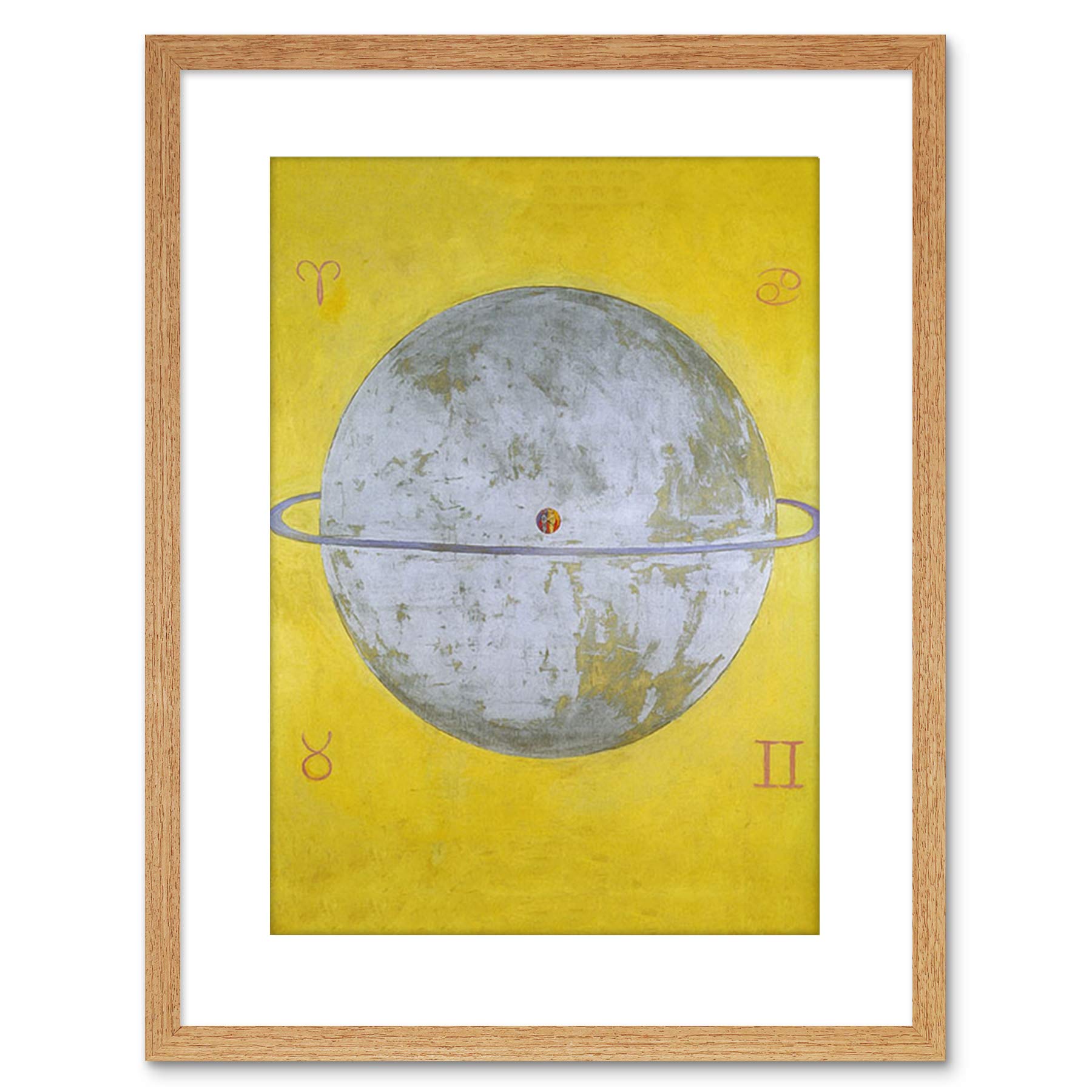 Wee Blue Coo PAINTING ABSTRACT HILMA AF KLINT 1915 THE DOVE NR 12 FRAMED ART PRINT F97X11995