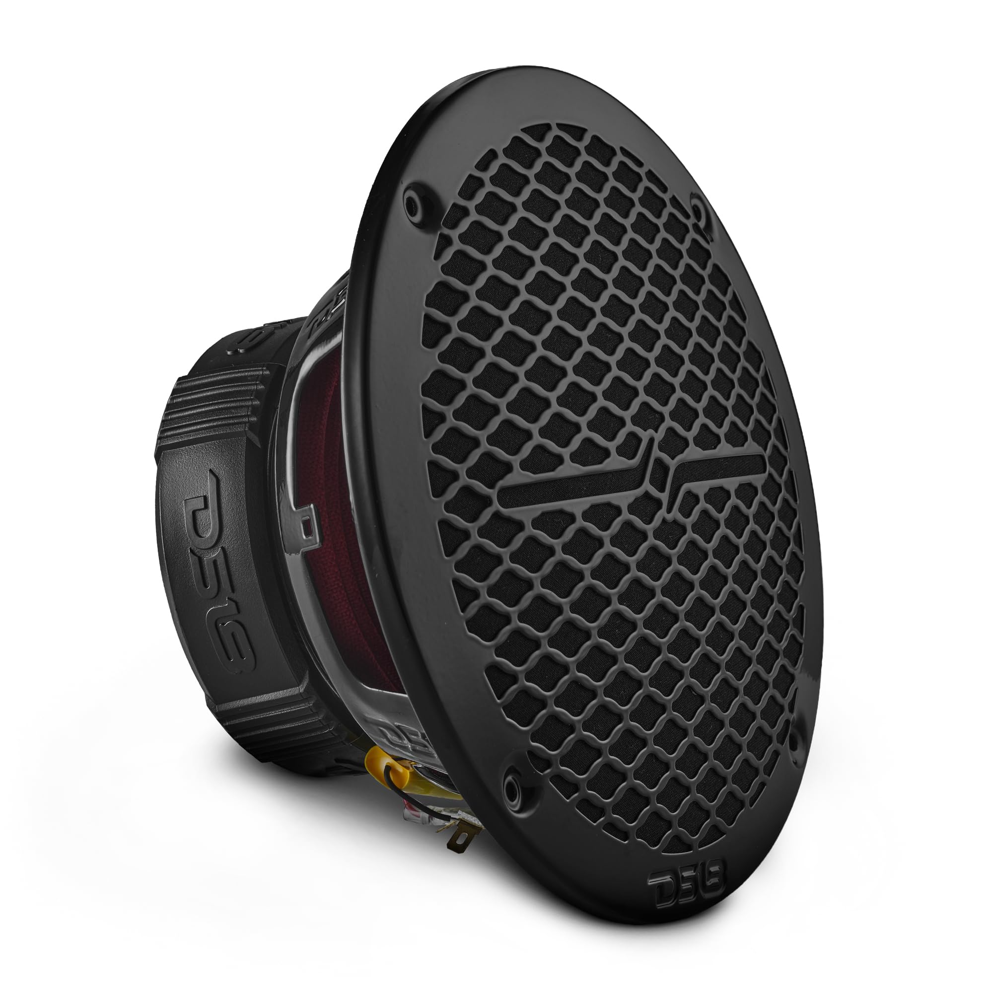 DS18 PRO-ZT Pro Audio Coaxial Midrange Speakers with Built-in Bullet Tweeter, 4-Ohms, Water Resistant - Black Metal Mesh Grill Included (1 Speaker) (8