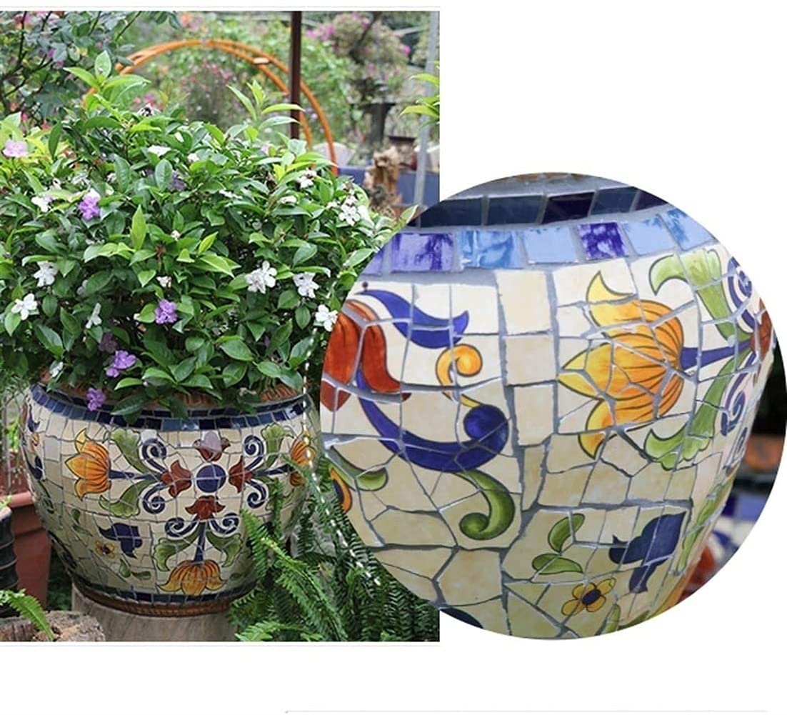 Doniczki na kwiaty Śródziemnomorska charakterystyczna FRP Ceramiczna doniczka na kwiaty Europejska Amerykańska ręcznie malowana Extra Ceramiczna doniczka na,