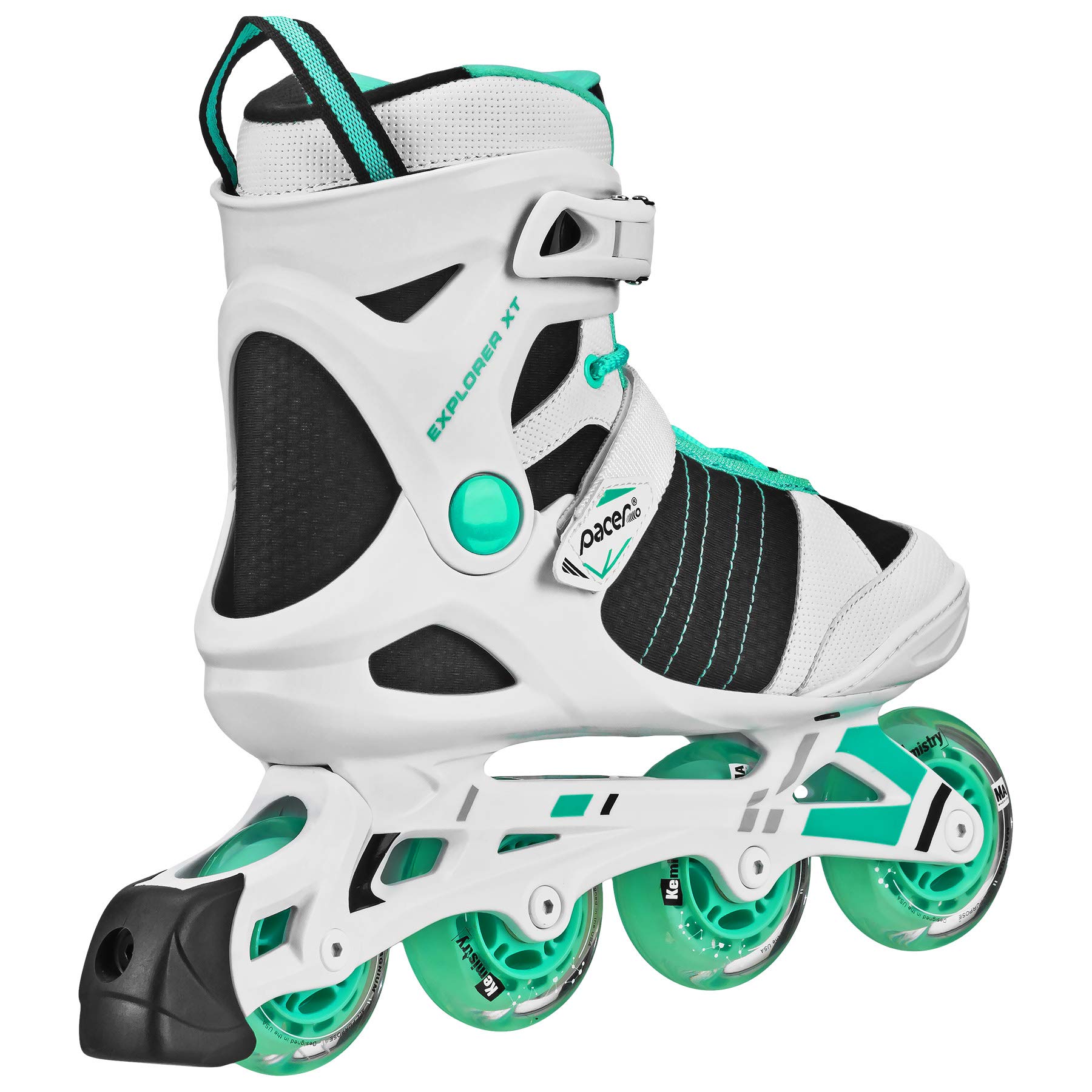 Pacer Explorer Inline Skates from Great for Indoor or Outdoor use. (Lady sz 8)