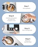 VEVOR Sorbetière Automatique Turbine à Glace Professionnelle 2 L 180 W Machine à Glace Électrique Écran LCD Préparation Rapide sans Pré-congélation pour Faire des Sorbets Yaourts Crème Glacée Gelato - 5