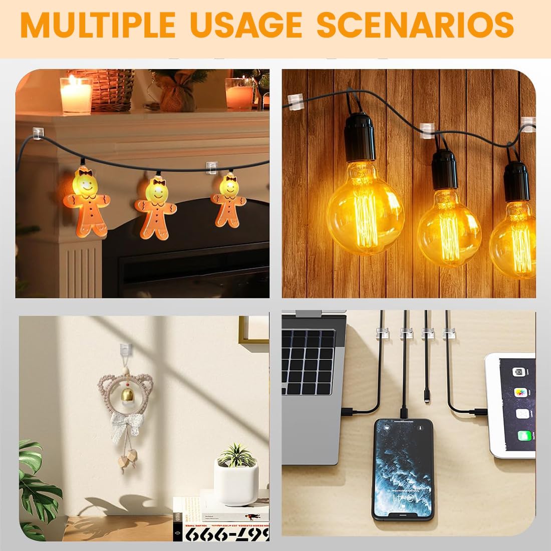 Ganchos Autoadhesivos Para Exteriores, Ganchos Adhesivos Para Pared Multiusos