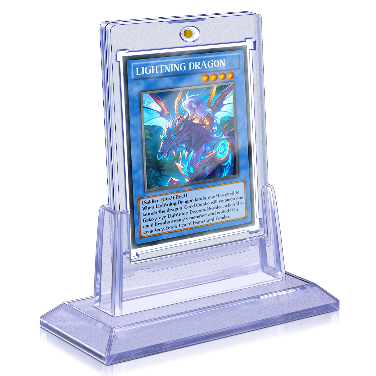 35pt Magnetic Acrylic Card Holders, Hard Plastic Cards Protectors for Collectible Trading Card with 1 Stands Fits Baseball, TCG, MTG & Sports Cards — image 1