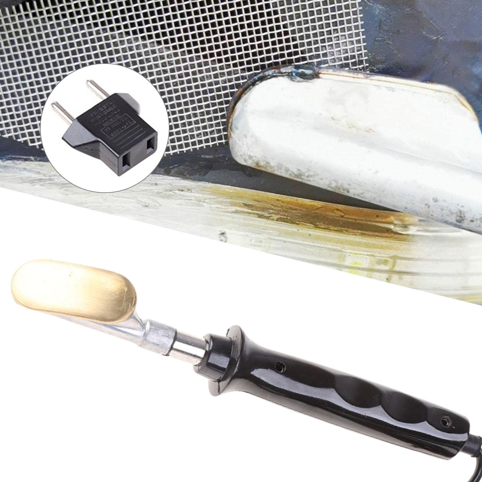 réparation Pare-Chocs Voiture - en Plastique - soudage pour Pare-Chocs Voiture - pour réparer Les Fissures et Les Trous - Grille spatule - Fil Soudure